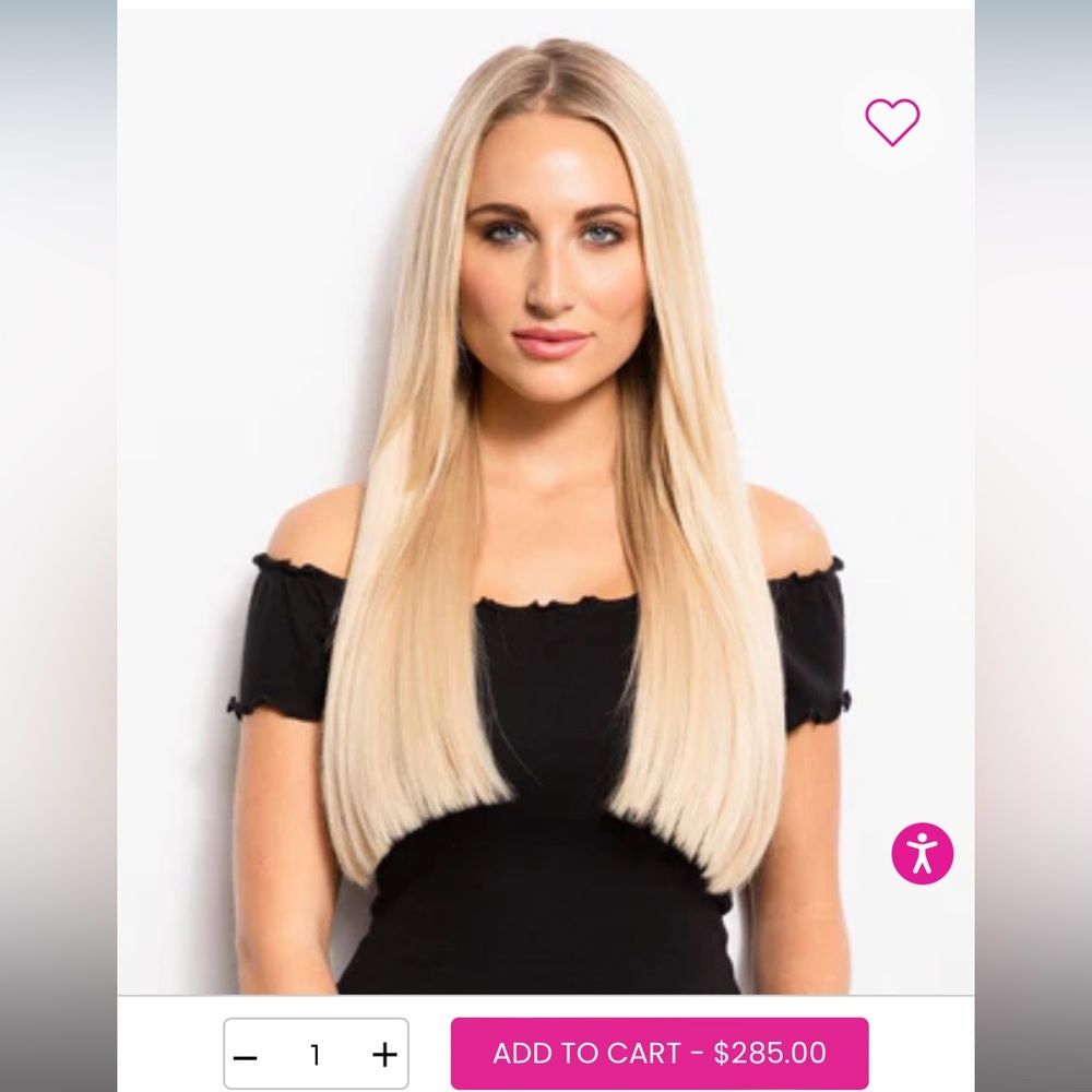 Donna Bella 22” Hybrid Weft Color #600 Blond NEW!! NEVER WORN/PACKAGE WAS OPENED